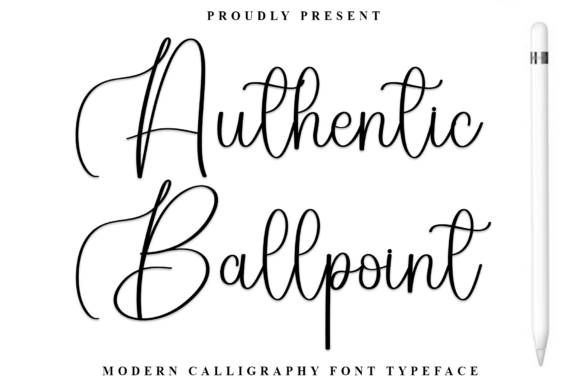 Authentic Ballpoint Font: Warm Script for Crafters