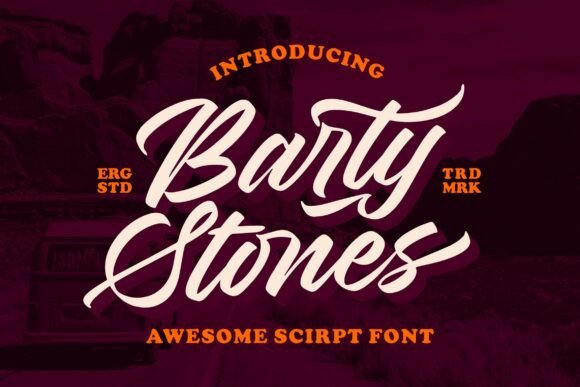 Barty Stones: A Retro Script Font for Bold Branding