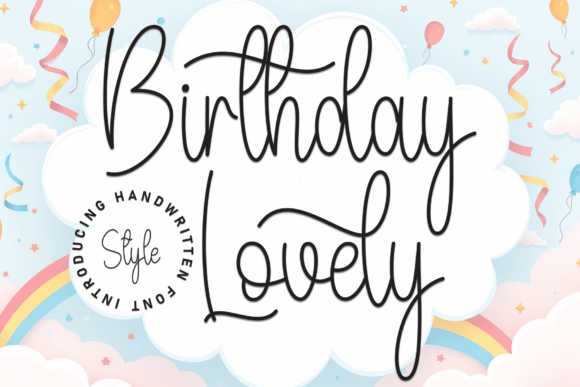 Birthday Lovely: A Playful Font for Editorial Design