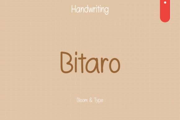 Bitaro: A Playful Handwritten Font for Editorial Warmth