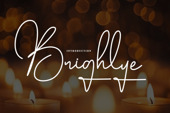 Brighlye: A Rhythmic Script Font for Editorial Warmth