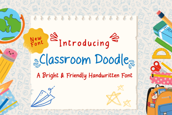 Bringing Classroom Doodle Font to Life in Your Handmade Business