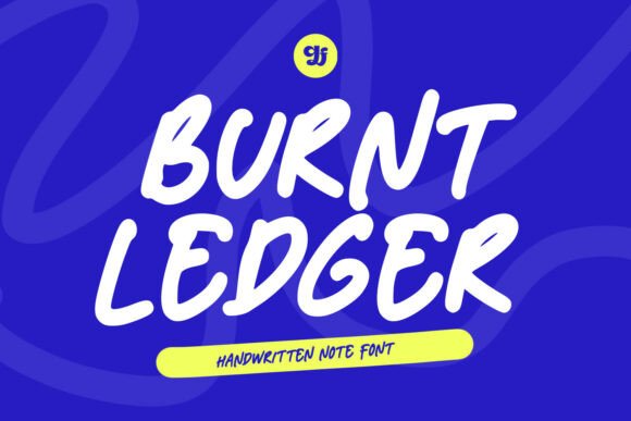 Burnt Ledger: A Handwritten Font Makers Will Love