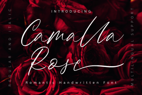 Camalla Rose: A Romantic Script Font for Handmade Labels & More
