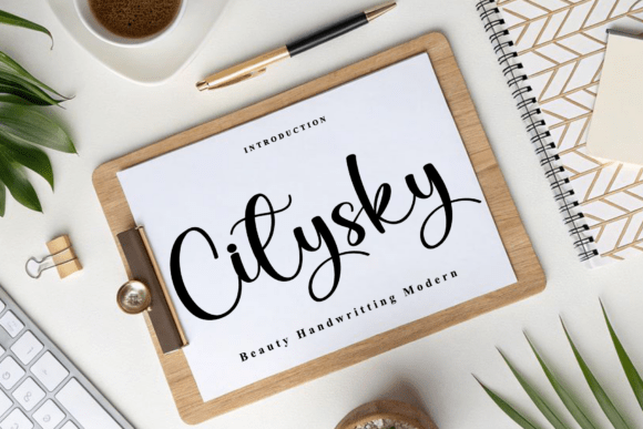 Citysky: The Handwritten Font That Makes Handmade Products Shine