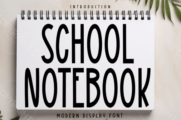 Crafting Elegance with the School Notebook Handwritten Font