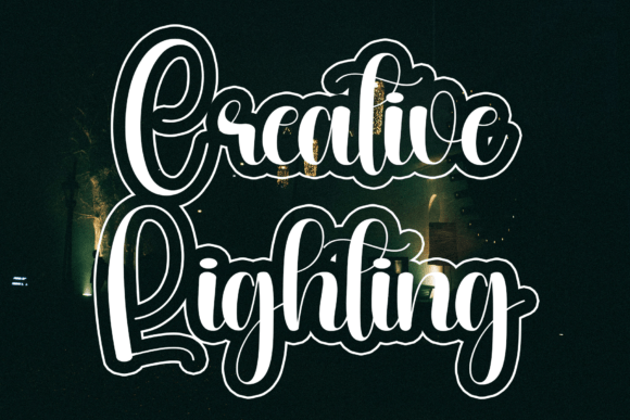 Creative Lighting: A Fluid Script Font for Refined Branding