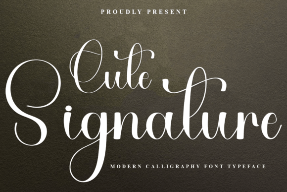 Cute Signature: The Modern Calligraphy Font That Elevates Small Business Branding