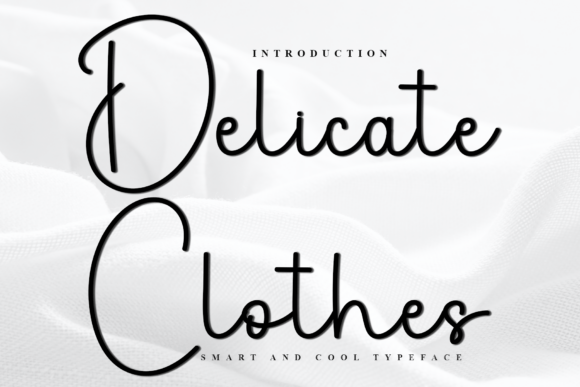 Delicate Clothes: A Festive Font for Digital Branding