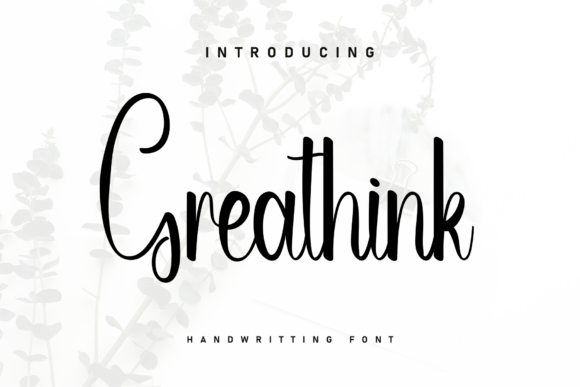 Greathink: A Handwritten Font for Relaxed, Sporty Branding