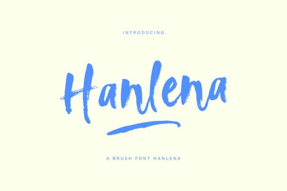 Hanlena Brush: A Handwritten Font That Feels Like Home for Crafters