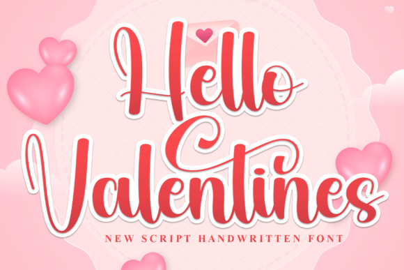 Hello Valentines: A Font for Editorial Mood and Gentle Expression