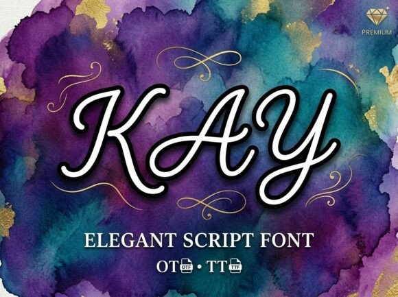 Kay: The Premium Script Font That Makes Campaign Messages Flow