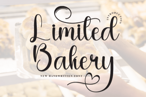 Limited Bakery: A Warm, Romantic Font for Branding