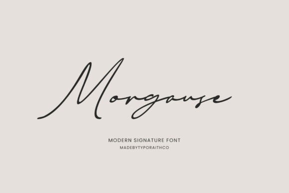 Morgause: The Signature Font for Handmade Creators