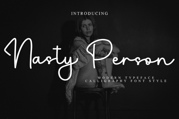 Nasty Person Font Review: A Festive Script Typeface