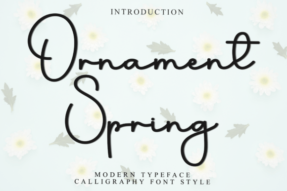 Ornament Spring: A Whimsical Typeface for Holiday Design