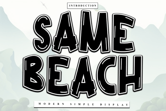Same Beach: A Warm, Rhythmic Script Font for Thoughtful Branding