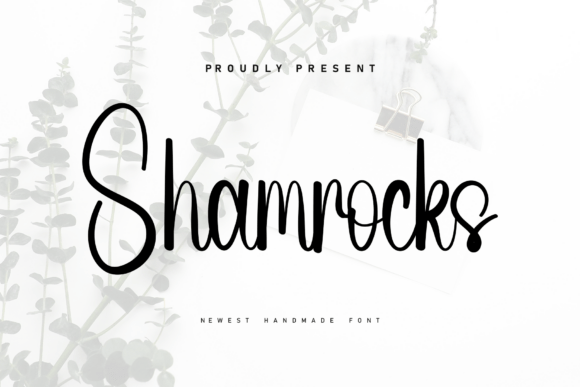 Shamrocks: A Handwritten Font for Editorial Warmth