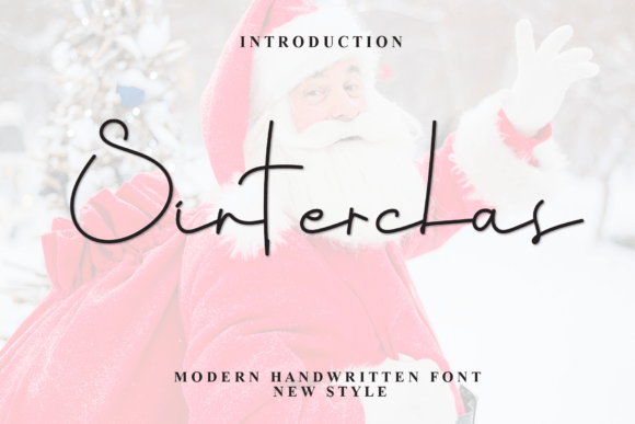Sinterclas: A Handwritten Font with Casual Holiday Charm