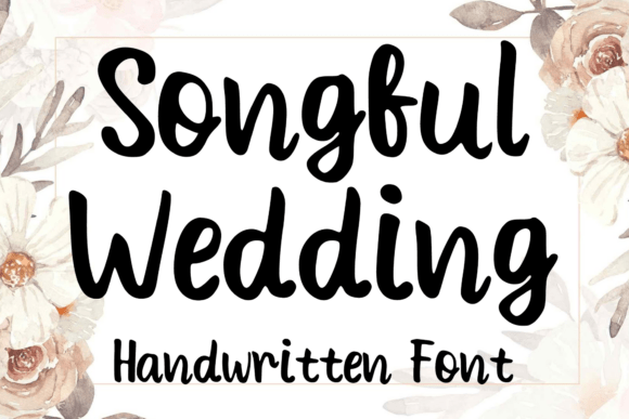 Songful Wedding: A Charismatic Display Font for Branding