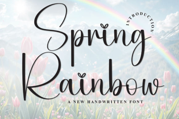 Spring Rainbow: A Playful Script Typeface for Web Designers