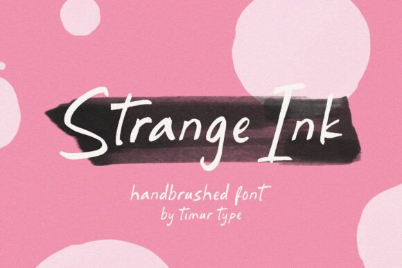 Strange Ink: A Handbrushed Font for Digital Designers